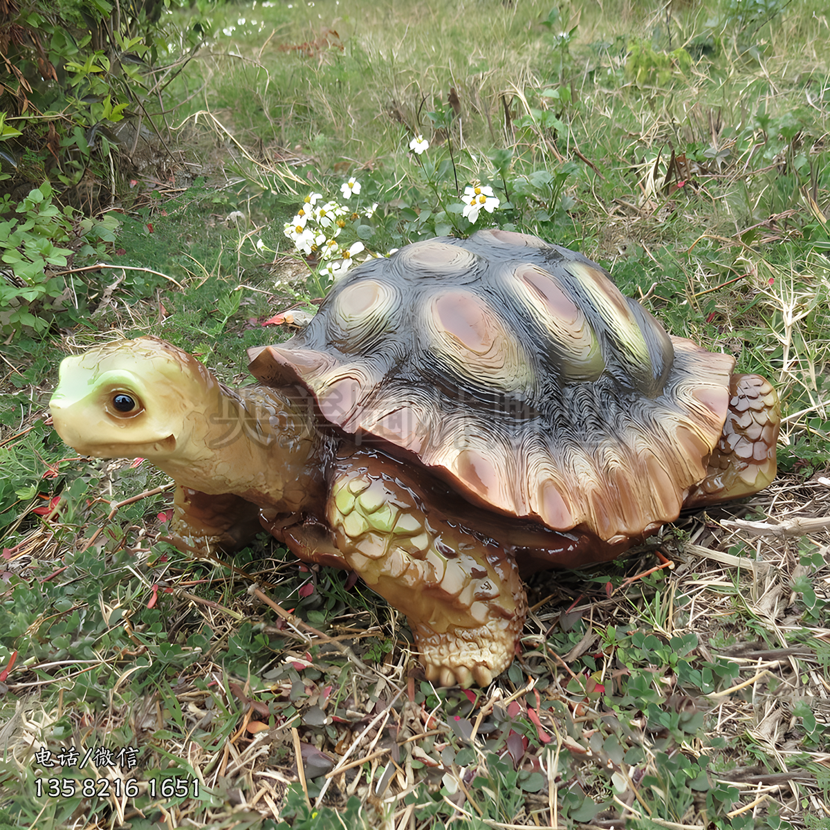 玻璃鋼仿真烏龜動物雕塑擺件