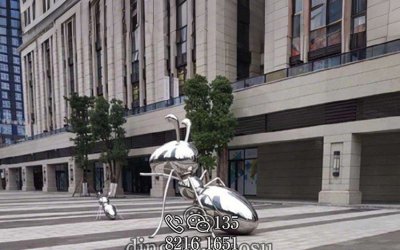 震撼！不銹鋼打造的“螞蟻軍團”雕塑